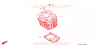 CYLINDRE pour Honda XR 200 R de 1998
