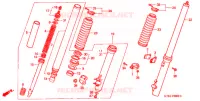FOURCHE pour Honda XR 200 R de 1999