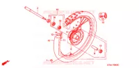 ROUE AVANT pour Honda XR 200 R de 1999