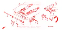 BRAS ARRIERE pour Honda XR 80 de 1989