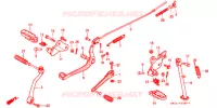 PEDALE pour Honda XR 80 de 1989