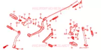PEDALE pour Honda XR 80 de 1990