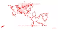 COUVERCLES LATERAUX pour Honda CB 500 X ABS BLACK de 2013