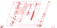 FOURCHE pour Honda CB 500 X de 2015