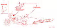 AUTOCOLLANTS pour Honda CB 599 HORNET BLACK de 2006