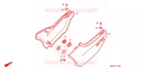 COUVERCLES LATERAUX pour Honda CB 750 Driving School de 2002