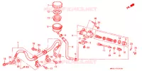 MAITRE CYLINDRE DE FREIN ARRIERE pour Honda CB 750 Driving School de 2007