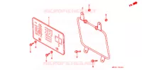 PLAQUE D'IMMATRICULATION pour Honda CB 750 Driving School de 2007