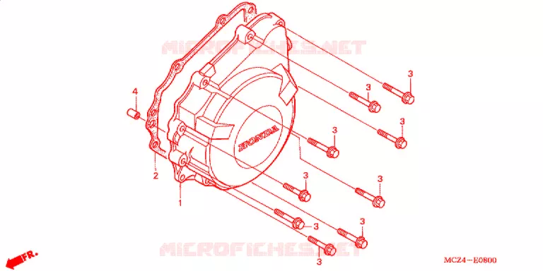 CARTER D'ALLUMAGE Honda MOTO 900 HORNET 2002  CB900F2