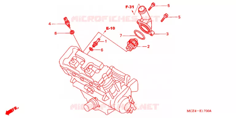 THERMOSTAT Honda MOTO 900 HORNET 2002  CB900F2