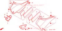 COUVERCLES LATERAUX pour Honda CB 900 F 919 BLACK de 2005