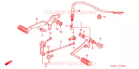 PEDALE pour Honda CB 900 F HORNET 919 de 2006