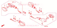CLIGNOTANT pour Honda CB 110 Front brake disk de 2015