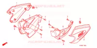 COUVERCLES LATERAUX (1) pour Honda CBF 125 STUNNER Front brake drum de 2006
