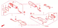 CLIGNOTANT (2) pour Honda CBF 125 M STUNNER Front brake disk de 2011