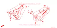 COUVERCLES LATERAUX (2) pour Honda CBF 125 M STUNNER Front brake disk de 2011