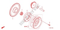 ROUE LIBRE DE DEMARREUR pour Honda CBF 125 M STUNNER Front brake disk de 2010