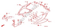 CARENAGES LATERAUX AVANT (CBF1259/M9/MA/MB/MC) pour Honda CBF 125 M STUNNER Front brake disk de 2009