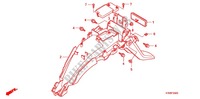 GARDE BOUE ARRIERE (1) pour Honda CBF 125 MC STUNNER Front brake disk de 2009