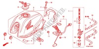 RESERVOIR A CARBURANT (1) pour Honda CBF 125 MC STUNNER Front brake disk de 2009