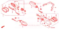 CLIGNOTANT (1) pour Honda CBF 125 MC STUNNER Front brake disk de 2011