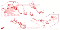 CLIGNOTANT pour Honda CBF 160 UNICORN de 2017