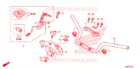 GUIDON   TE DE FOURCHE pour Honda CBF 160 UNICORN de 2017