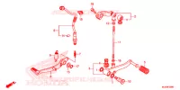 PEDALE pour Honda CB 500 F de 2016
