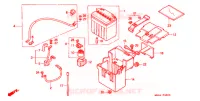 BATTERIE pour Honda HURRICANE 1000 CBR de 1990