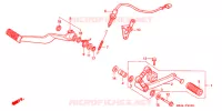 PEDALE pour Honda HURRICANE 1000 CBR de 1990