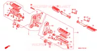 REPOSE PIED pour Honda HURRICANE 1000 CBR de 1990