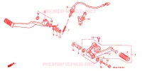 PEDALE pour Honda HURRICANE 1000 CBR de 1991