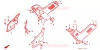 COUVERCLES LATERAUX pour Honda CBR 1000 F de 1993