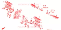 REPOSE PIED pour Honda CBR 1000 F de 1993