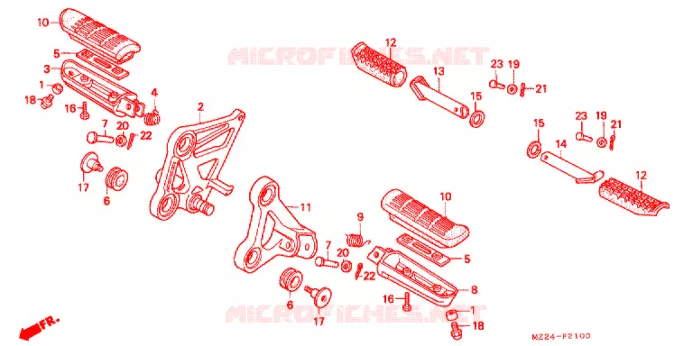 REPOSE PIED Honda MOTO 1000 CBR 1995  CBR1000FS
