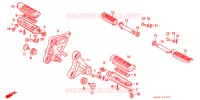 REPOSE PIED pour Honda CBR 1000 F de 1996