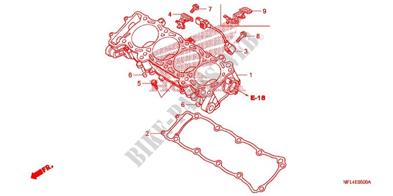 CYLINDRE pour Honda CBR 1000 RR ABS BLACK de 2009