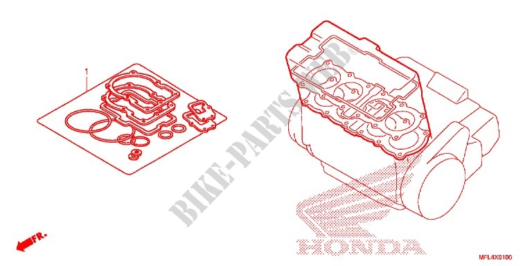 POCHETTE DE JOINTS A pour Honda CBR 1000 RR ABS BLACK de 2009
