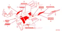 AUTOCOLLANTS (CBR1000RRD/RAD 3J) pour Honda CBR 1000 RR ABS SPECIAL EDITION de 2013