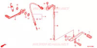 PEDALE pour Honda CBR 1000 RR ABS BLACK de 2013