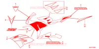 AUTOCOLLANTS (CBR1000RRD/E/RAD/E 2J) pour Honda CBR 1000 RR ABS TRICOLOUR de 2014