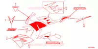 AUTOCOLLANTS (CBR1000RRD/E/RAD/E 2J) pour Honda CBR 1000 RR TRICOLOUR de 2014