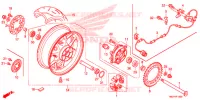 ROUE ARRIERE pour Honda CBR 1000 RR BLACK de 2014