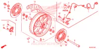 ROUE AVANT pour Honda CBR 1000 RR BLACK de 2014