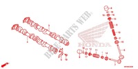 ARBRE A CAMES   SOUPAPE pour Honda CBR 1000 RR VICTORY RED de 2015