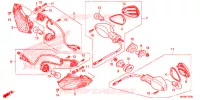 CLIGNOTANT pour Honda CBR 1000 SP REPSOL de 2015