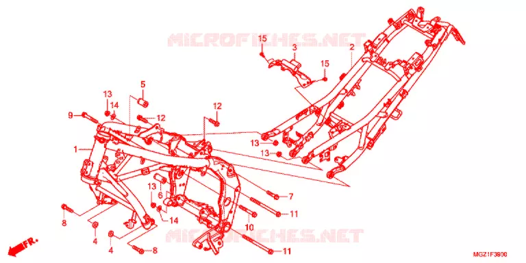 CADRE Honda MOTO 400 CB 2016  CB400FD