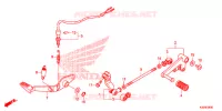 PEDALE pour Honda CBR 300 ABS HRC TRICOLOR de 2015