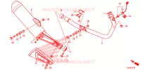 SILENCIEUX D'ECHAPPEMENT pour Honda CBR 300 ABS HRC TRICOLOR de 2015
