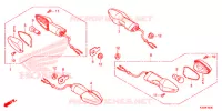 CLIGNOTANT pour Honda CBR 300 ABS HRC TRICOLOR de 2015